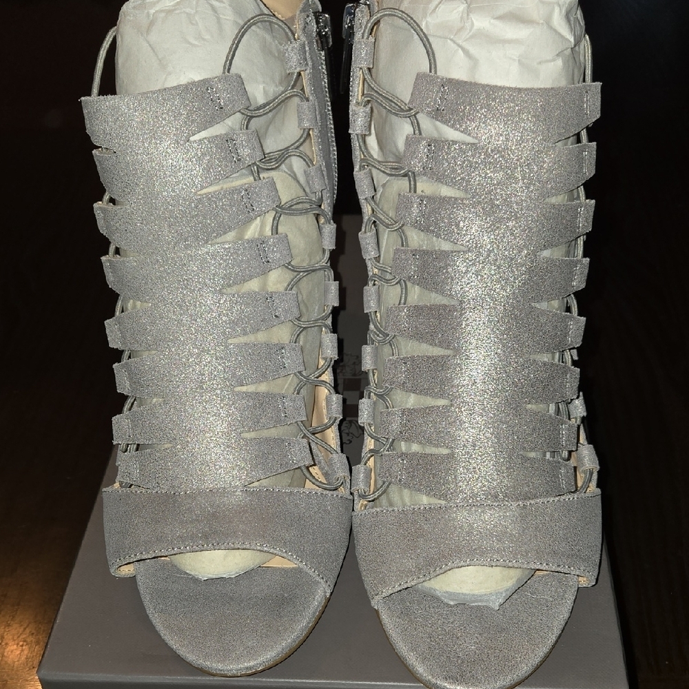 Vince Camuto BRIAZ Metal Grey Suede Boots